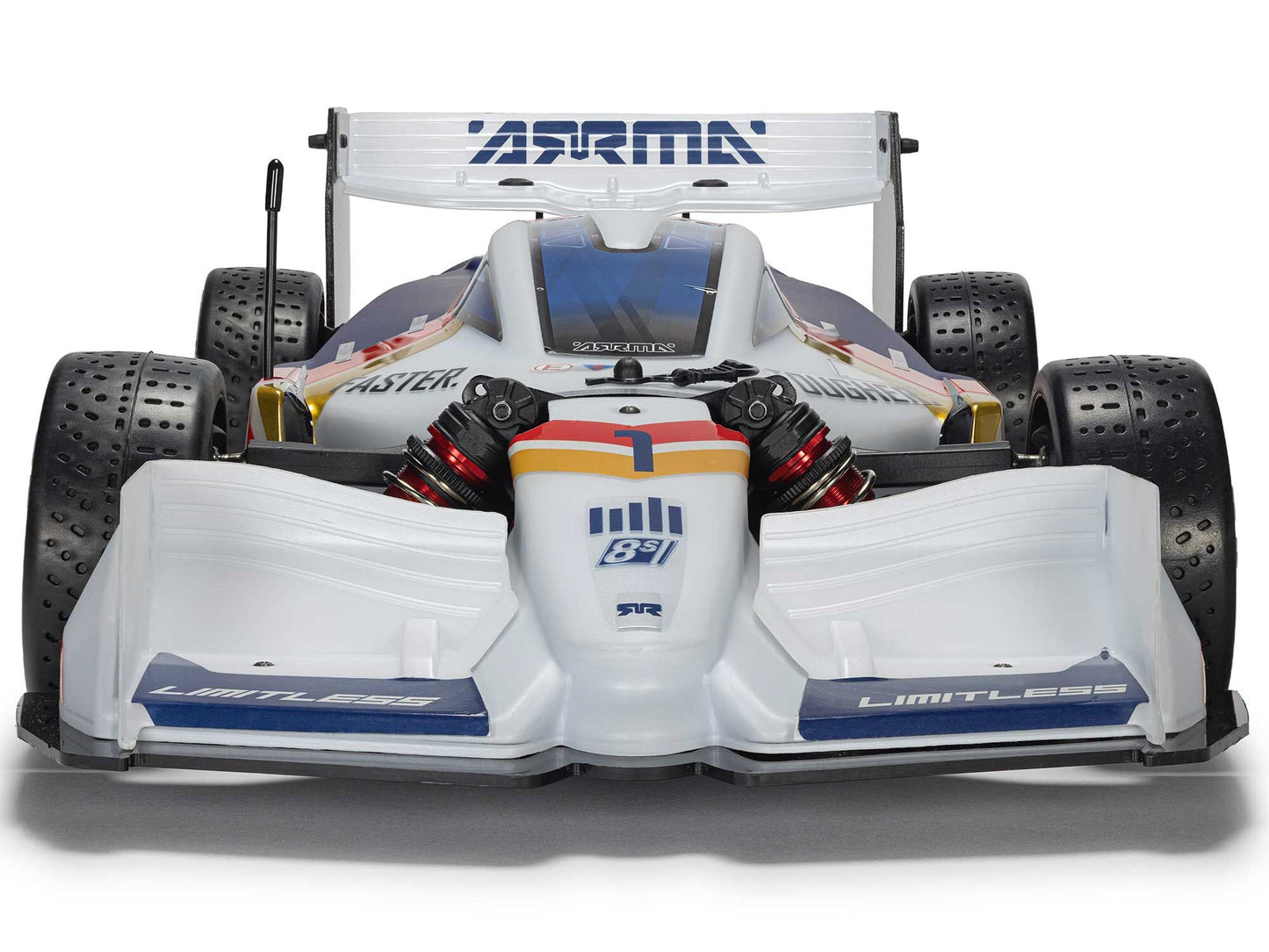 Arrma 1/7 Limitless V2 Speed Bash Roller 4WD - White/Blue