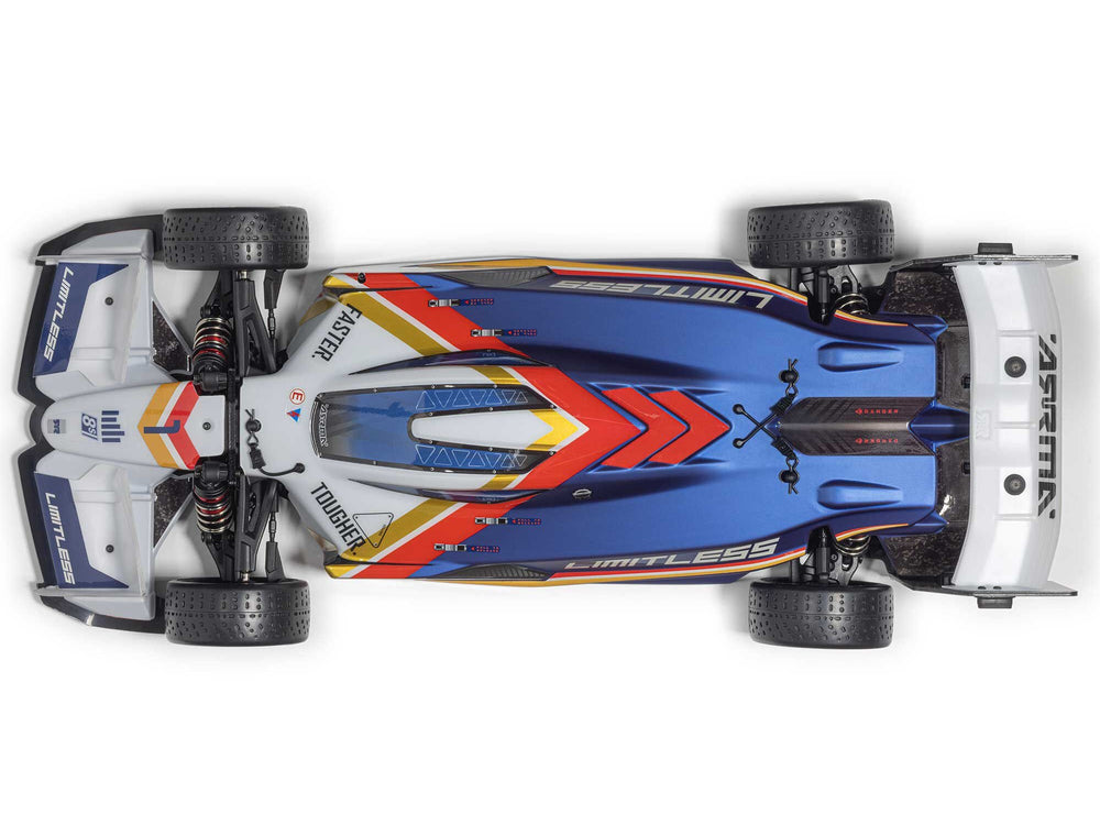 Arrma 1/7 Limitless V2 Speed Bash Roller 4WD - White/Blue