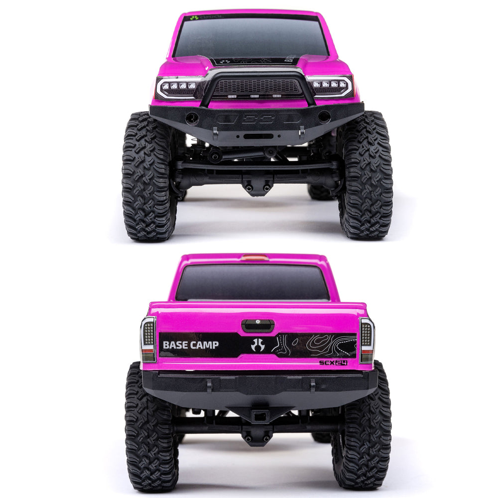 Axial SCX24 Base Camp 4WD RTR 1:24 Rock Crawler - Pink