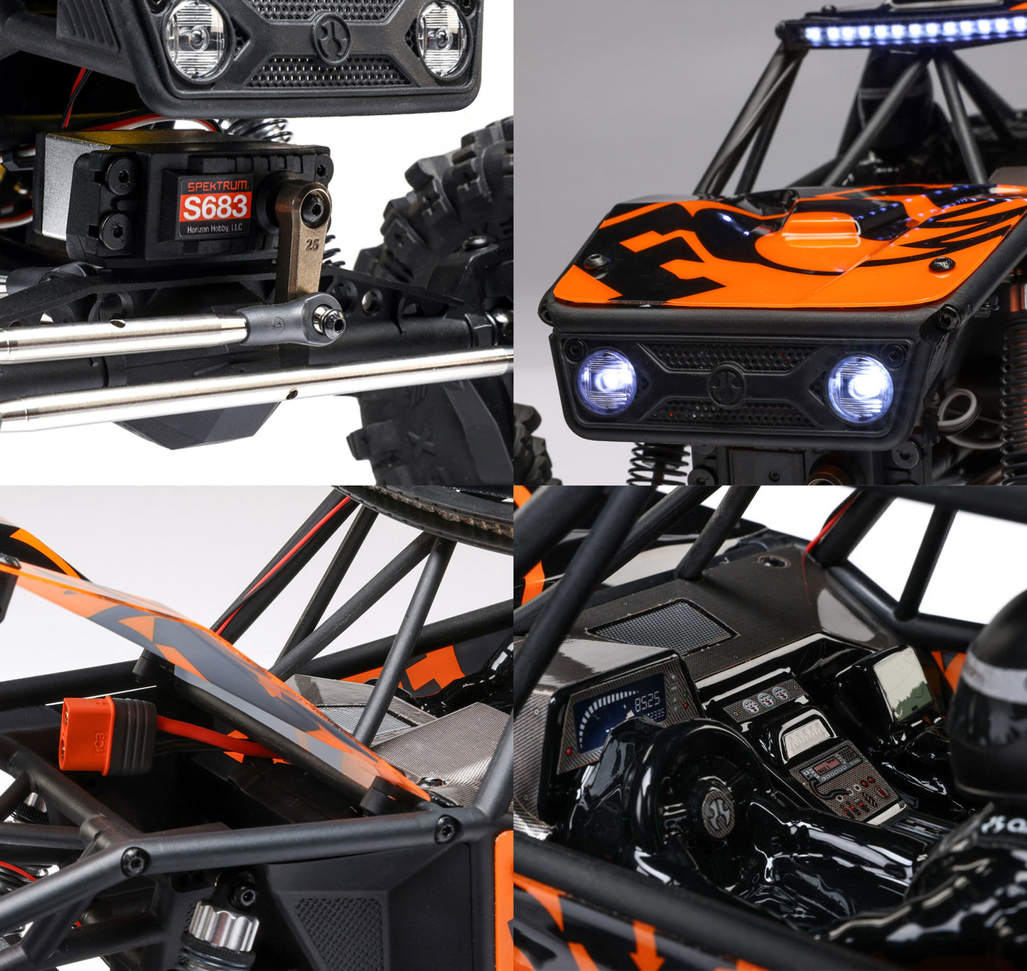 Axial UTB10 Capra 1.9 4WS 4X4 1:10 RTR Unlimited Trail Buggy - Orange (FOX)