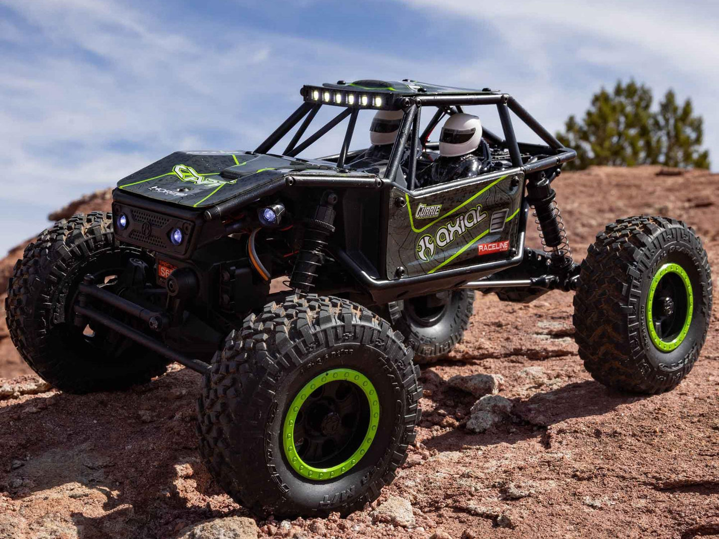 Axial Capra Trail Buggy Unlimited 4WD RTR RC Cralwer 1/18 UTB18 Black & Green