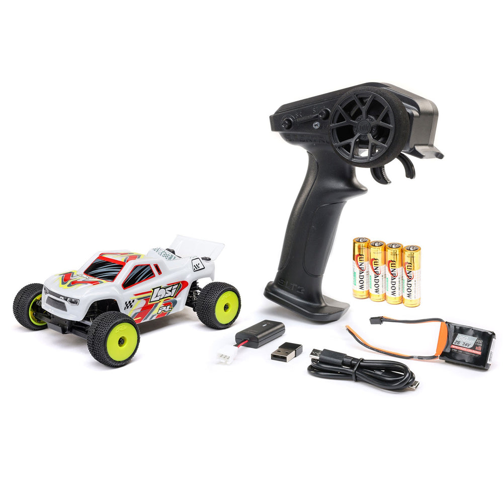 Losi Micro-T 2WD Stadium Truck 1:28 RTR RC Car - White – Jadlam