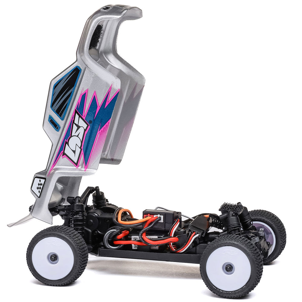 Losi Micro-T 2WD Stadium Truck 1:28 RTR RC Car - Silver