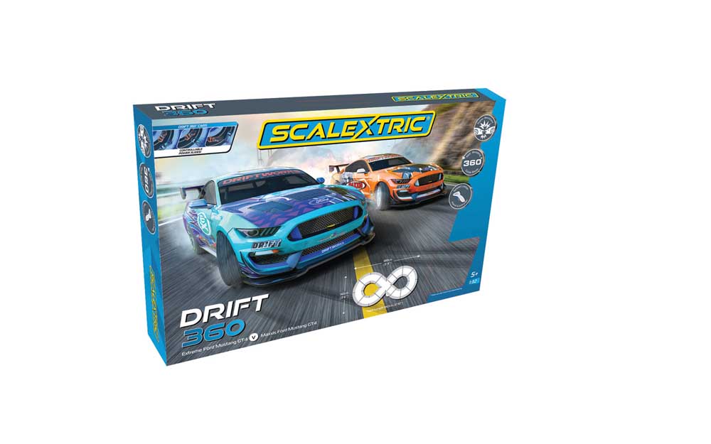 Scalextric Set C1421M Scalextric Ford Mustang GT4 Drift 360 Race Set