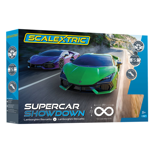 Scalextric C1457M Supercar Showdown - Lamborghini Revuelto Slot Car Race Set