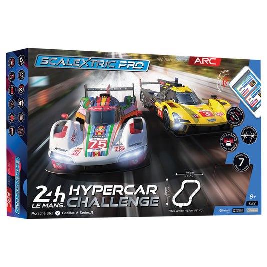 Scalextric PRO C1466M 24h Hypercar Challenge ARC PRO 1:32 Race Set