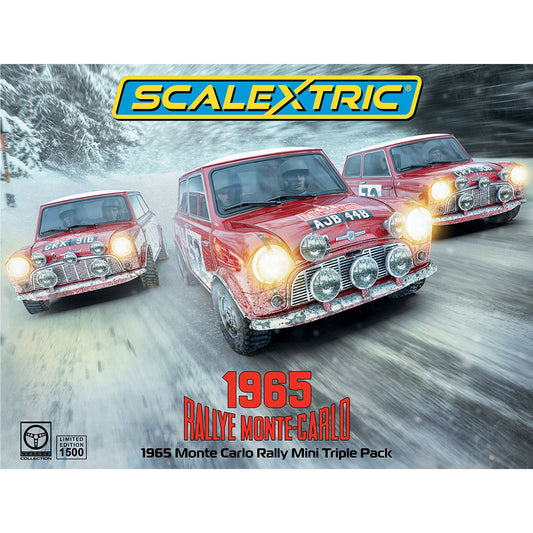 Scalextric C4488A 1965 Monte Carlo Rally Mini Triple Pack