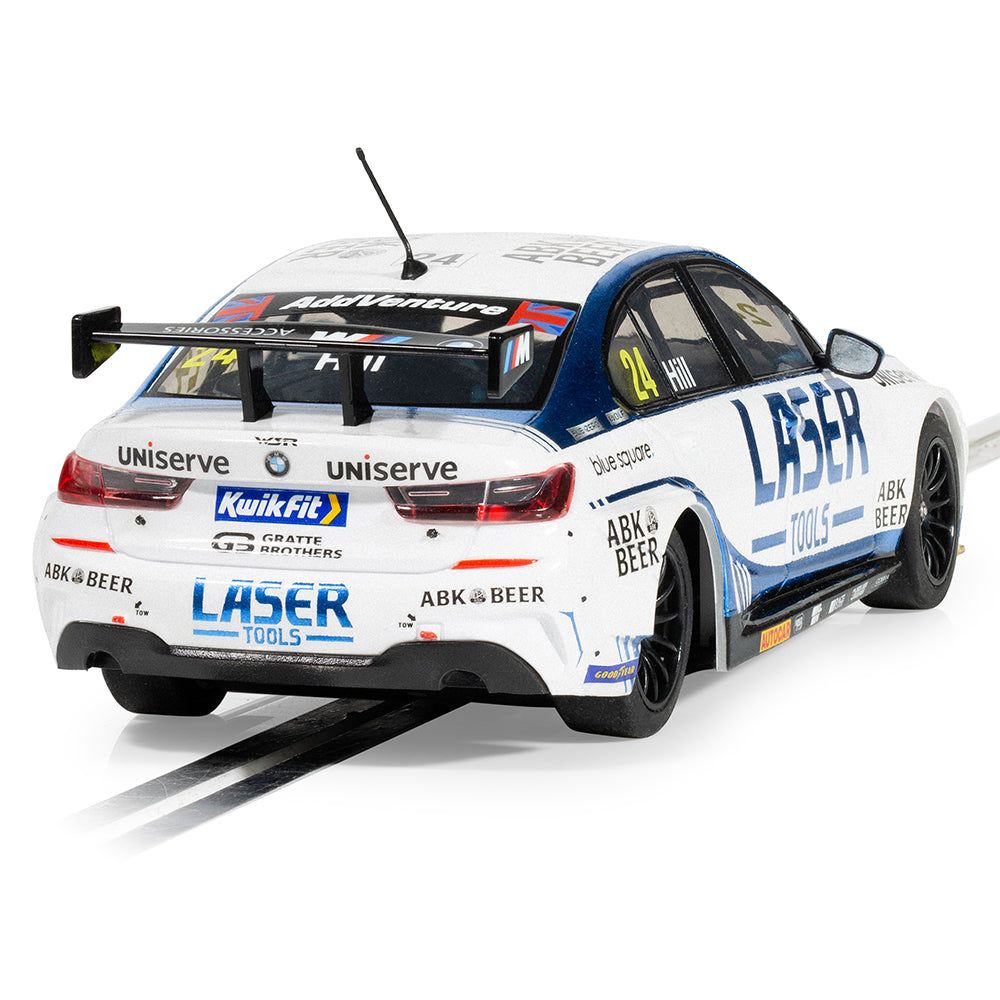 Scalextric C4526 BMW 330e NGTC  - Laser Tools - Jake Hill 2023 1:32 Slot Car