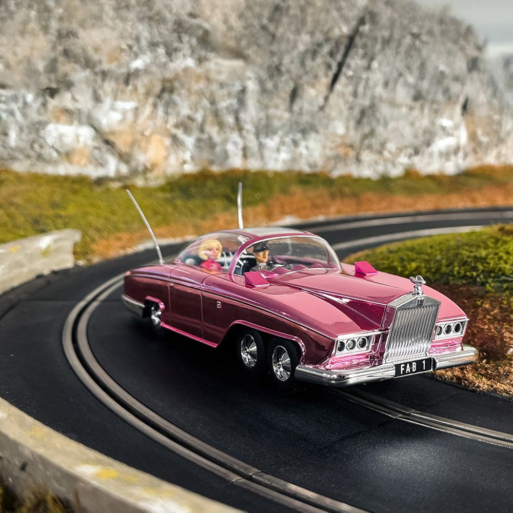 Scalextric C4579A Thunderbirds: FAB 1 60th Anniversary Pink Chrome 1:32 Slot Car
