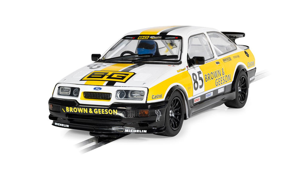 Scalextric C4628 Ford Sierra RS500 - YTCC Dan Brown 2024 1:32 Slot Car