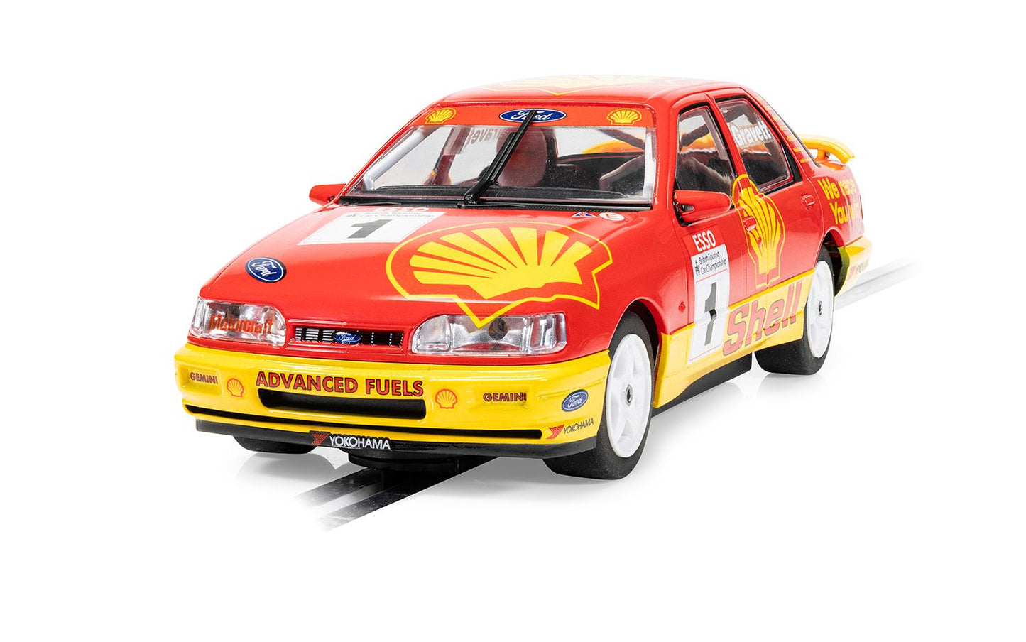 Scalextric Digital C4632 Ford Sierra Sapphire - BTCC 1990 - Rob Gravett 1:32 Car