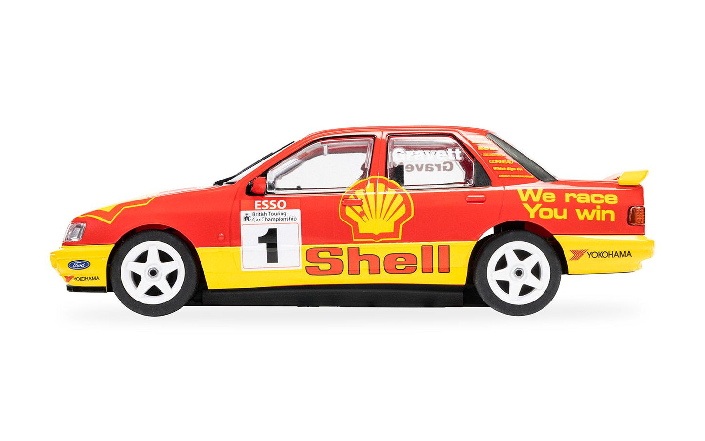 Scalextric C4632 Ford Sierra Sapphire - BTCC 1990 - Rob Gravett 1:32 Slot Car