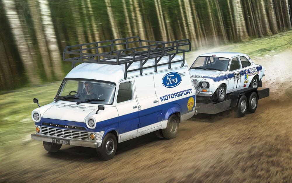 Scalextric C4649A Ford Transit MK1 and MK1 Escort - Ford Motorsport Twin Pack