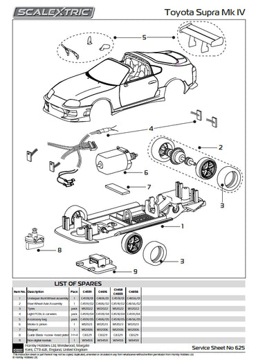 Scalextric Digital C4656 Toyota Supra - British GT 1:32 Slot Car