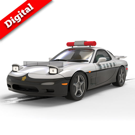 Scalextric Digital C4681 Mazda RX7 FD Japanese Police 1:32 Slot Car
