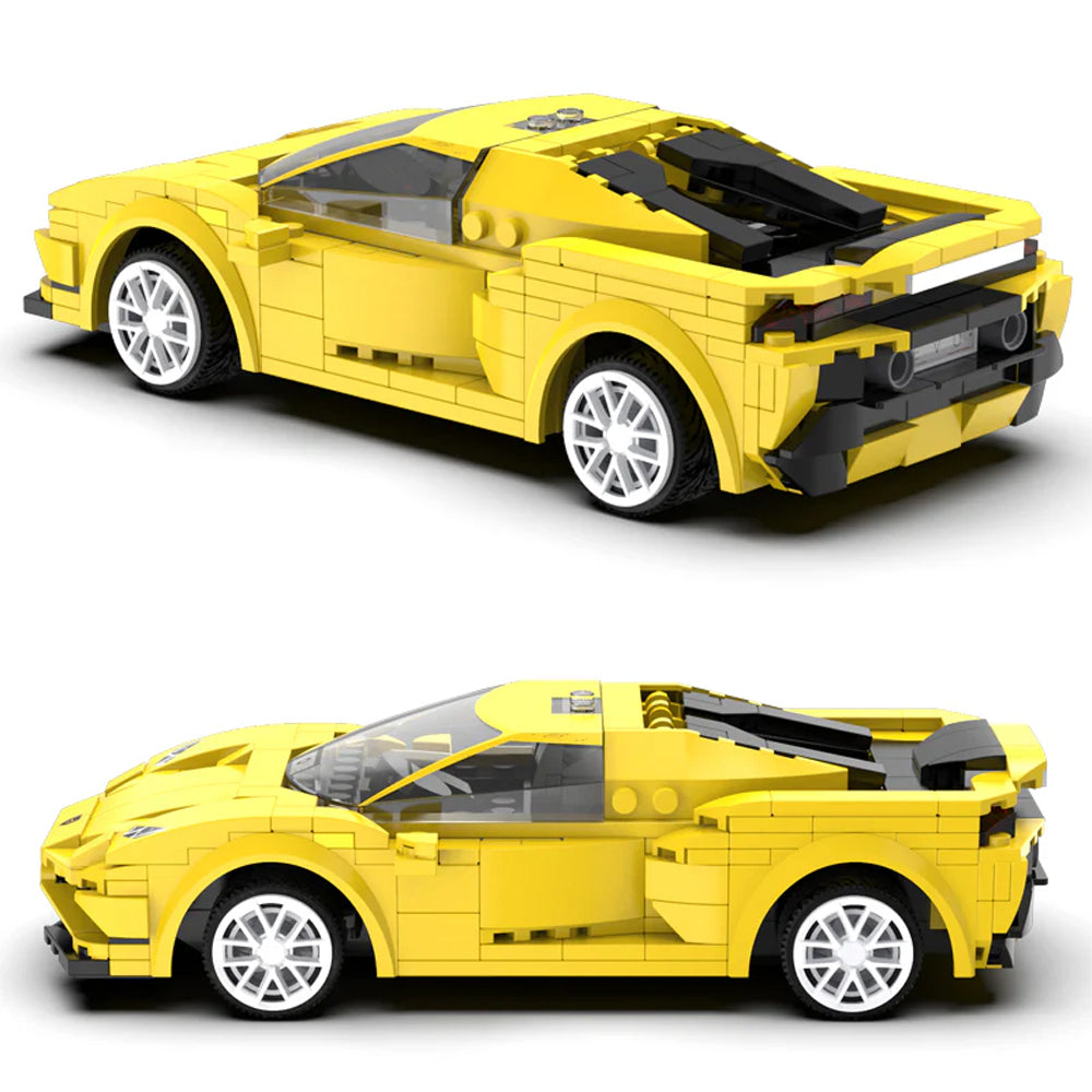 CaDA EVO Yellow Race Car RC Brick Model Age 6+ 289pcs 51074W