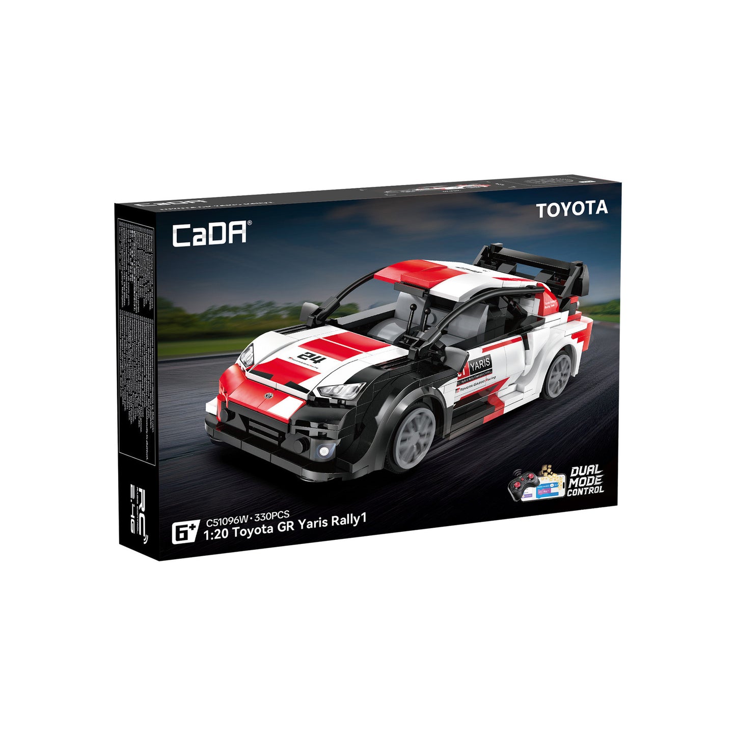CaDA Toyota GR Yaris Rally 1 Car Brick Model 1:20 330pcs C51096W