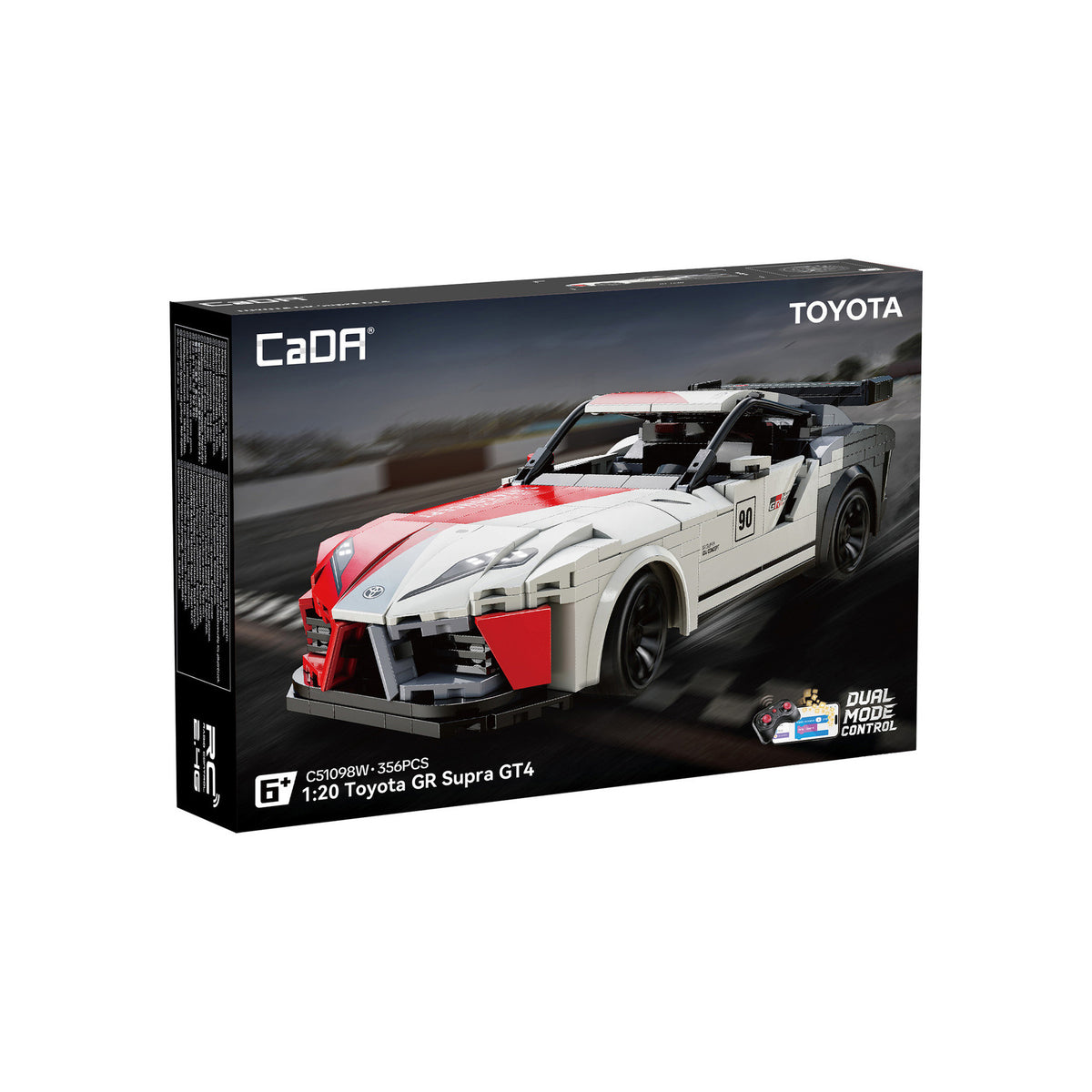 CaDA Toyota GR Supra GT4 Car Brick Model 1:20 356pcs C51098W