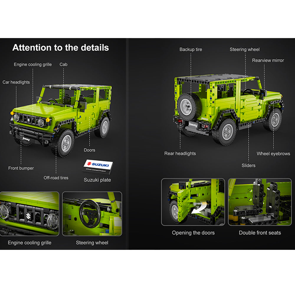 CaDA Suzuki JIMNY 579pc Brick Model 1:12 Car C51201W