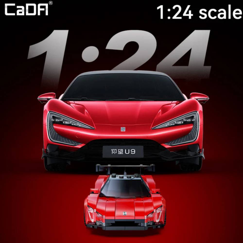 CaDA BYD Yangwang U9 Electric Sports Coupe 1:24 Brick Model 291pcs C55045W