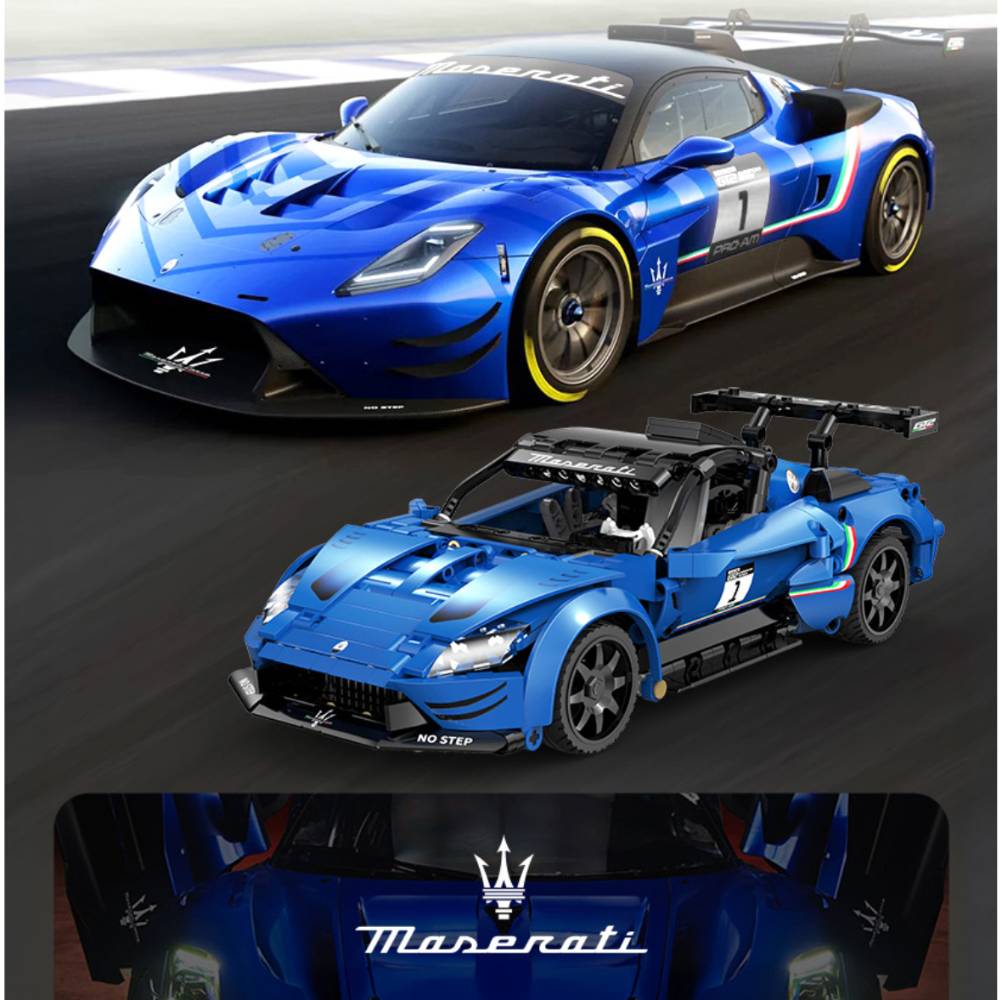 CaDA Maserati GT2 Race Car 1:24 RC Brick Model 549pcs C57013W