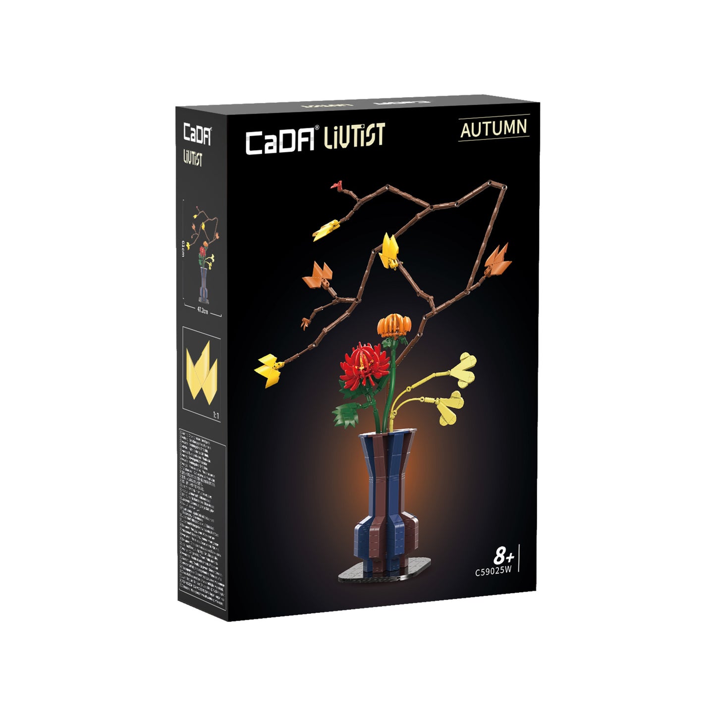 CaDA Oriental Floral Art: Autumn Brick Model 795pcs C59025W