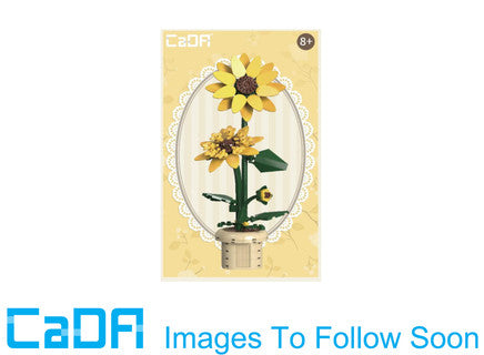 CaDA Sunflower Building Block Planter Brick Model 187pcs C59030W
