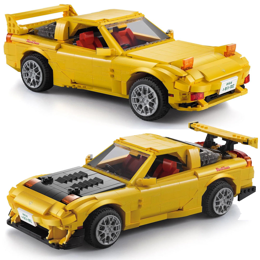 CaDA Mazda RX-7 FD3S Initial D 1:12 Brick Model Age 8+ 1655pcs 61023W