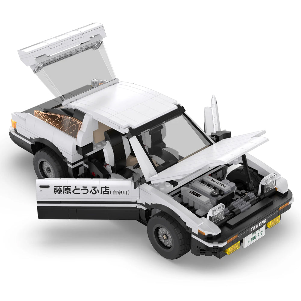 CaDA Initial D: Toyota Trueno AE86 1:12 Brick Model 1324pcs 61024W
