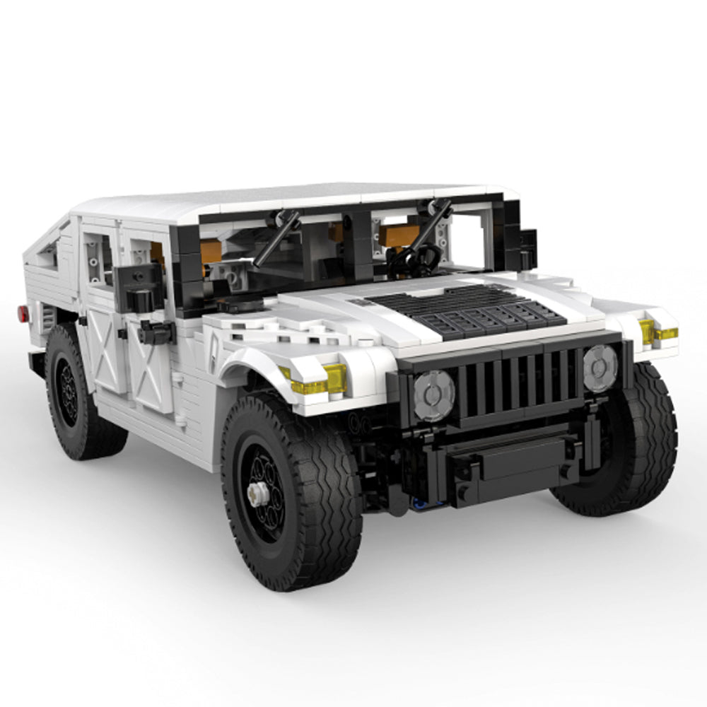 CaDA Humvee Off-Road Truck (White) 1:12 Brick Model 1386pcs 61027W