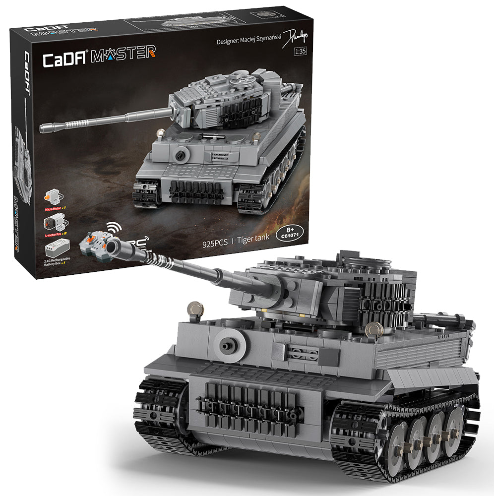 CaDA RC Tiger Tank 925pc Brick Model Age 8+ C61071W