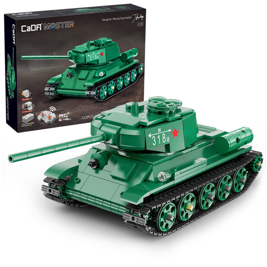 CaDA T34 Medium Tank 1:35 Brick Model Brick Model 722pcs C61072W