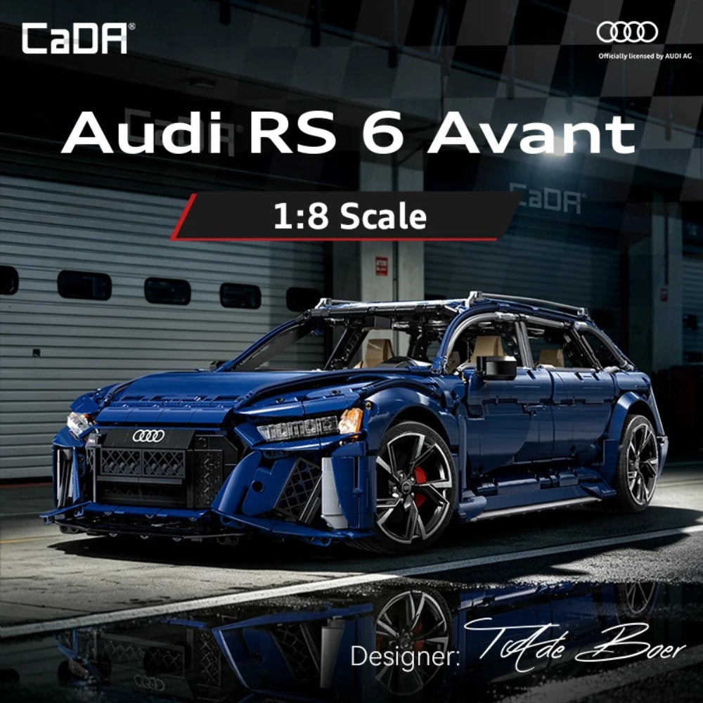 CaDA Audi RS6 Avant (2019) Master Series 1:8 Brick Model 4663pcs C61615W