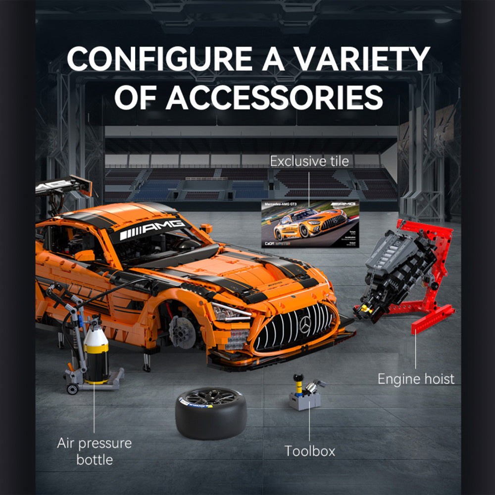 CaDA Mercedes-AMG GT3 1:8 Brick Model C64008W – Jadlam Toys & Models