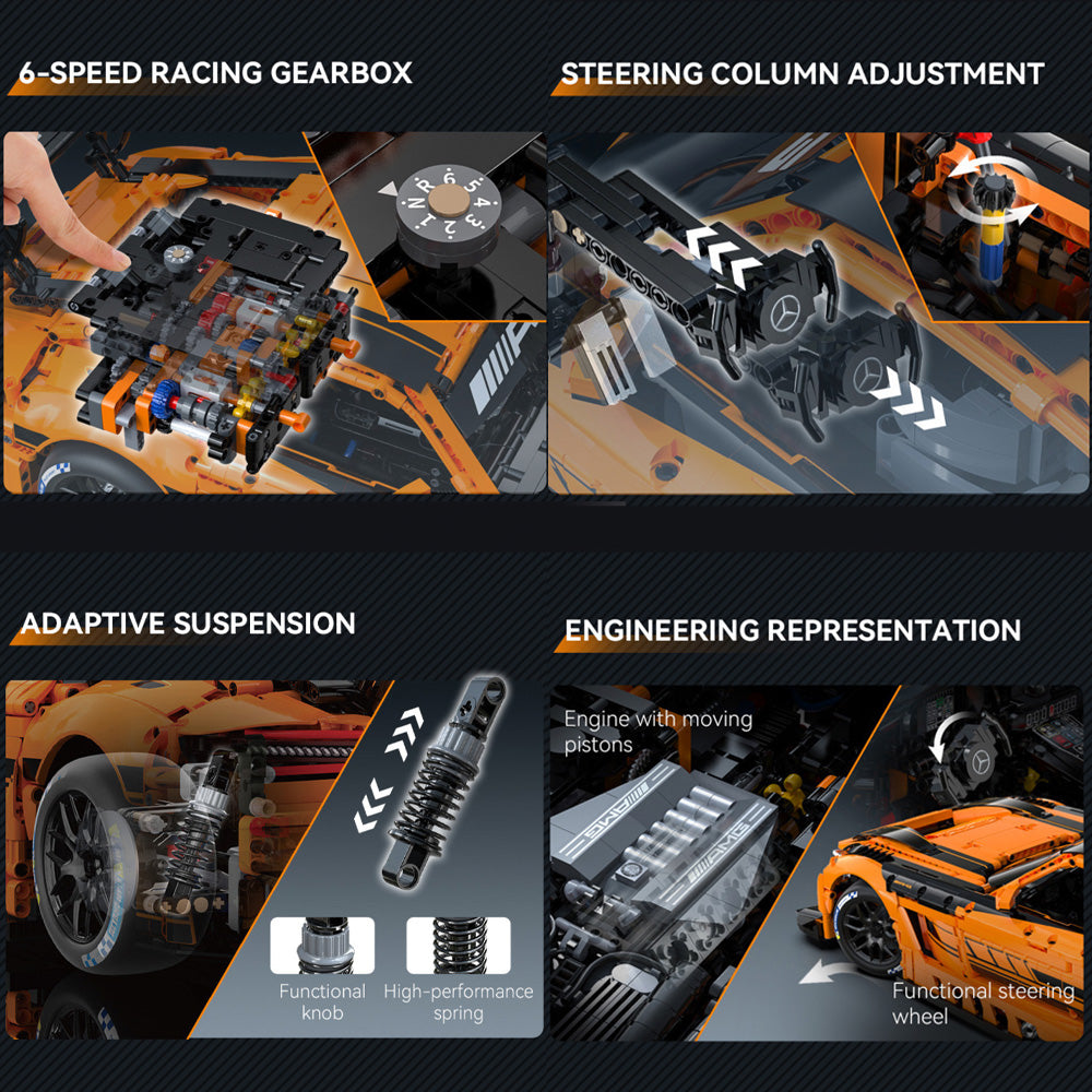 CaDA Mercedes-AMG GT3 1:8 Brick Model C64008W