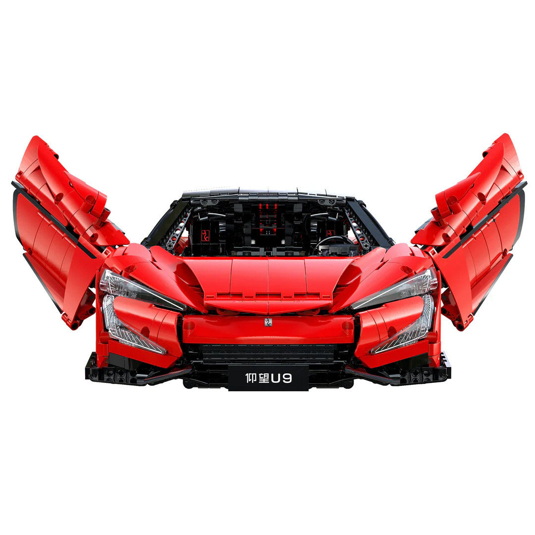 CaDA BYD Yangwang U9 Electric Sports Coupe 1:8 Brick Model 3671pcs C64011W