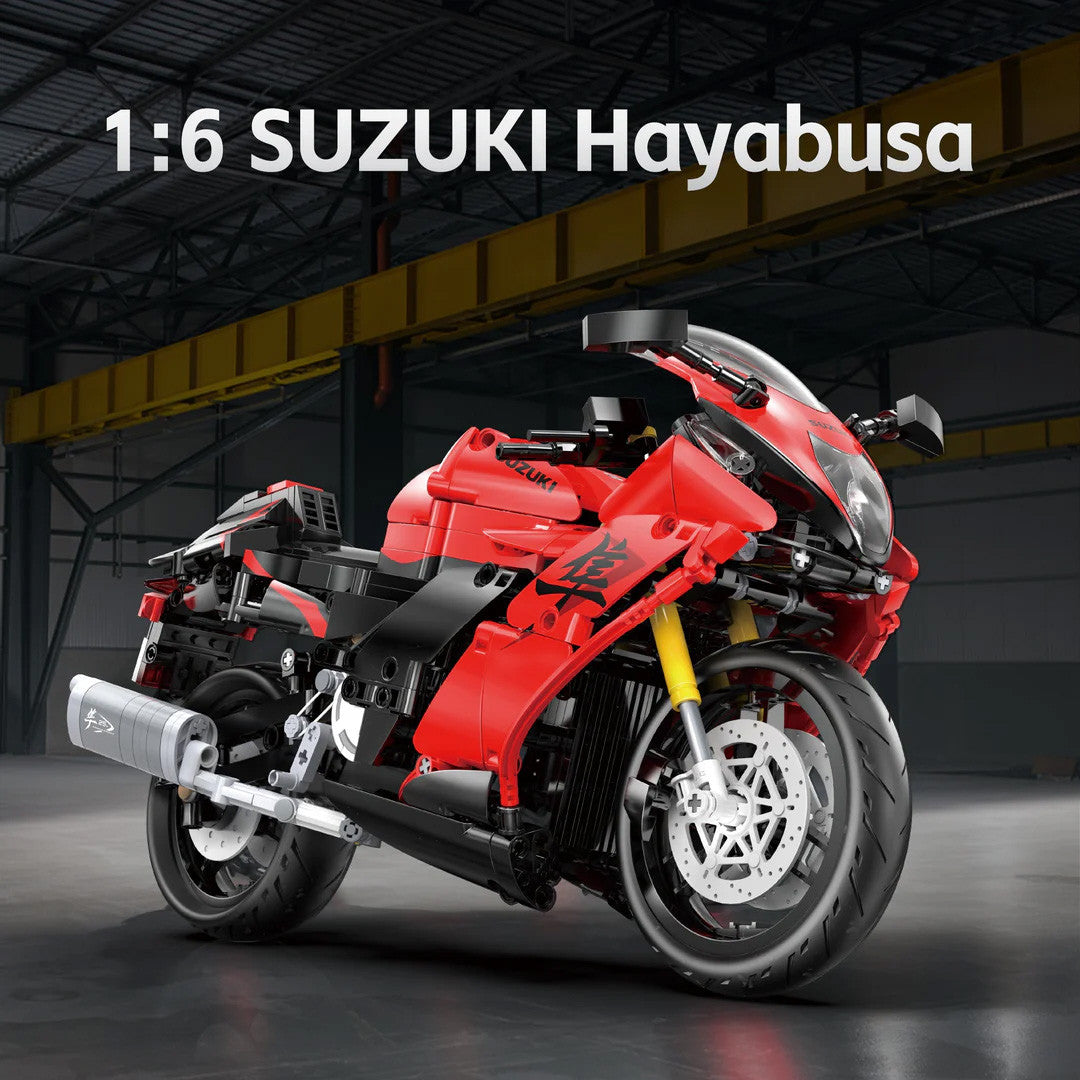 CaDA Suzuki Hayabusa Motorbike 1:6 Brick Model 1043pcs C64051W