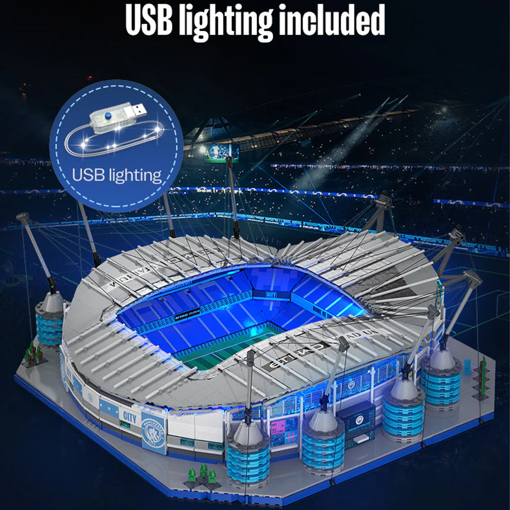 CaDA C66022W Man City Etihad Football Stadium Brick Model 4473pcs