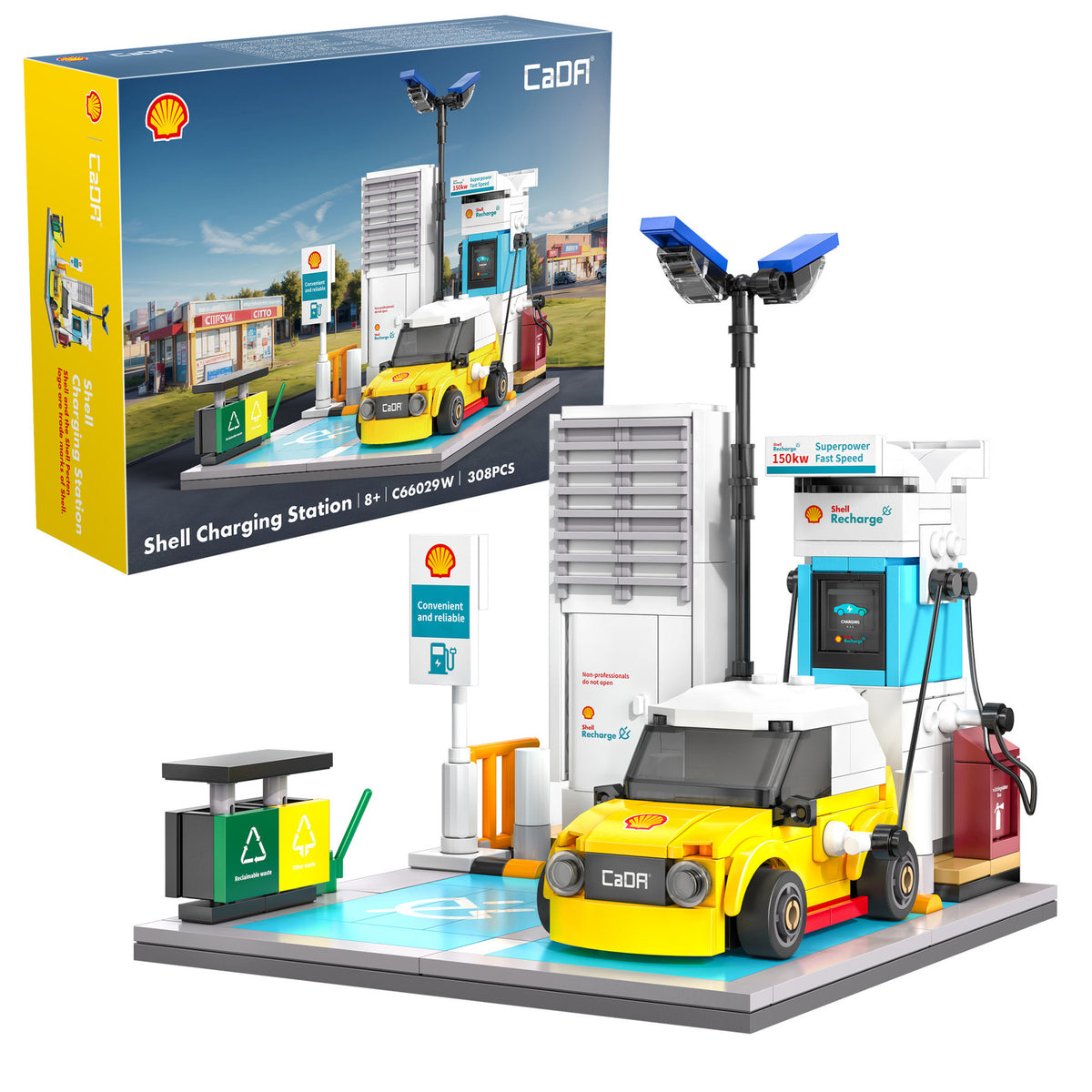 CaDA Shell Charging Station Brick Model 305pcs C66029W