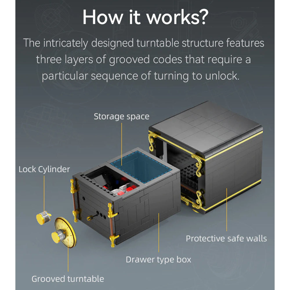 CaDA Combination Safe Brick Model 442pc Age 8+ C71006W
