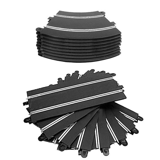 SCALEXTRIC Sport Track 8x C8205 8x C8206 Straights and Curves Pack