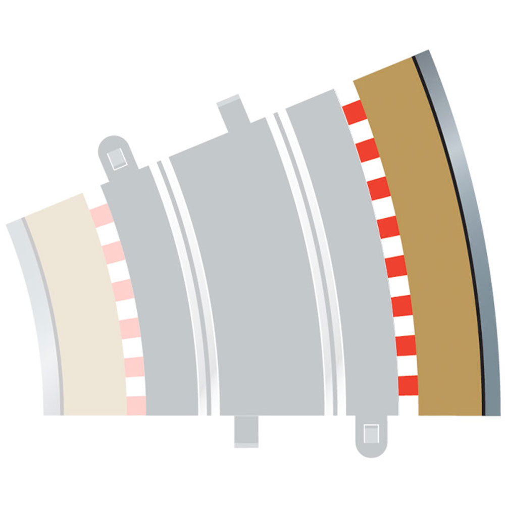 SCALEXTRIC C8224 4x Radius 3 Outer Borders & Barriers