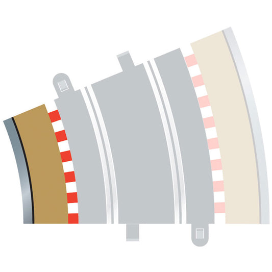 SCALEXTRIC C8281 4x Radius 3 Inner Borders & Barriers