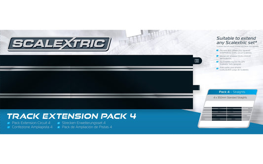 Scalextric C8526 Scalextric Straight X 4 Extension Pack - New title