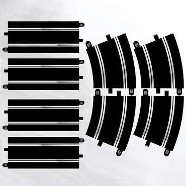 SCALEXTRIC C8556 Track Extension Pack 7  4x C8205 Straights 4x C8204 Radius 3 Curves