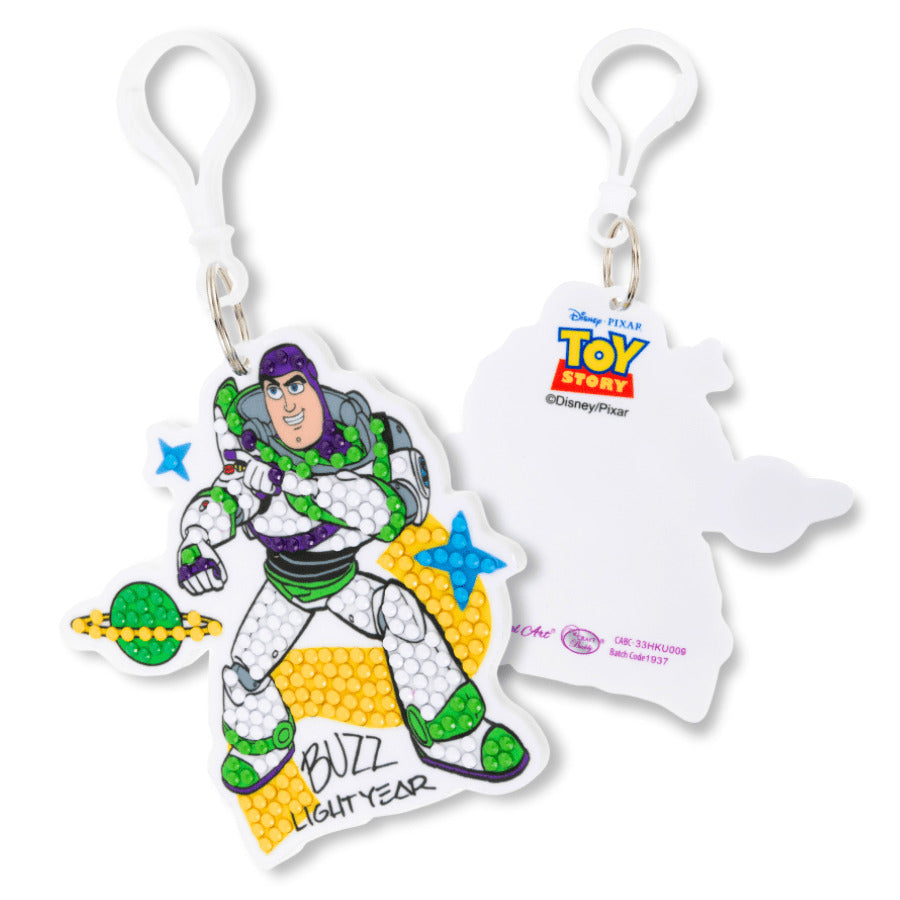 Disney: Buzz Lightyear Crystal Art Bag Charm Craft Kit Age 6+
