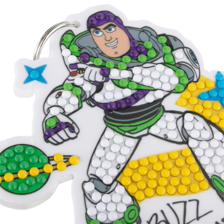 Disney: Buzz Lightyear Crystal Art Bag Charm Craft Kit Age 6+