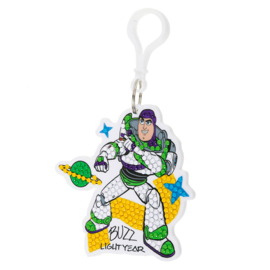 Disney: Buzz Lightyear Crystal Art Bag Charm Craft Kit Age 6+