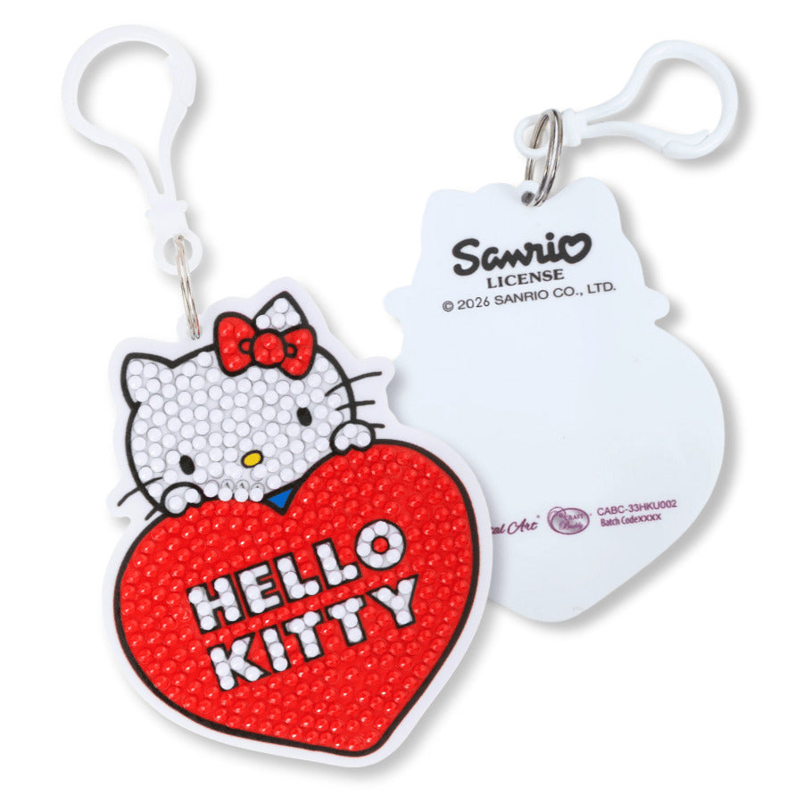 Hello Kitty: Hello Kitty Crystal Art Bag Charm Craft Kit Age 6+