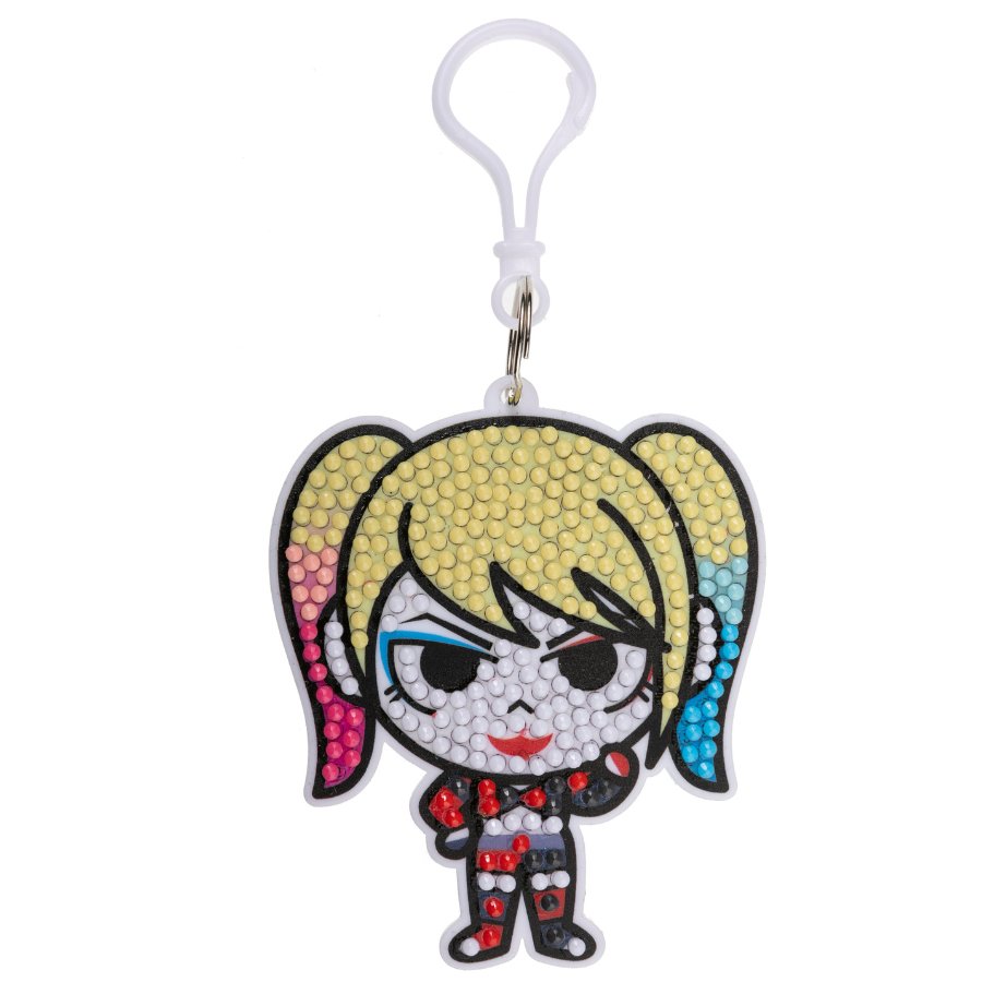 DC: Harley Quinn Crystal Art Bag Charm Craft Kit Age 6+